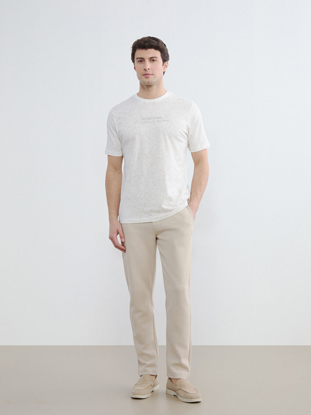 Crew Neck Printed Men's T-Shirt-2