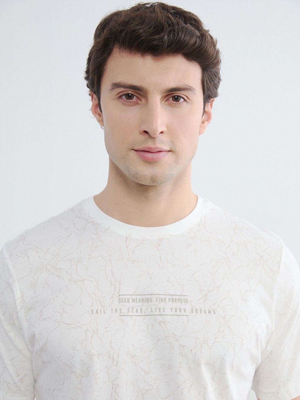 Crew Neck Printed Men's T-Shirt-3