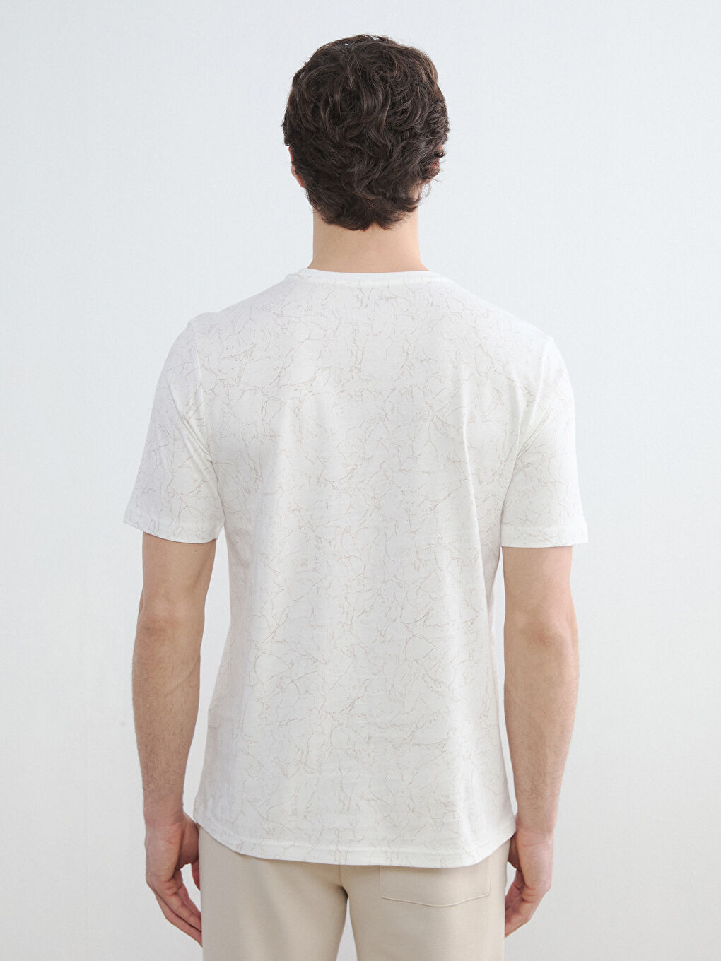 Crew Neck Printed Men's T-Shirt-4