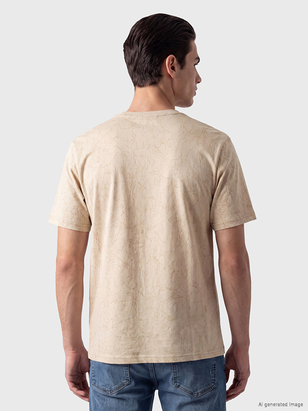 Crew Neck Printed Men's T-shirt-2
