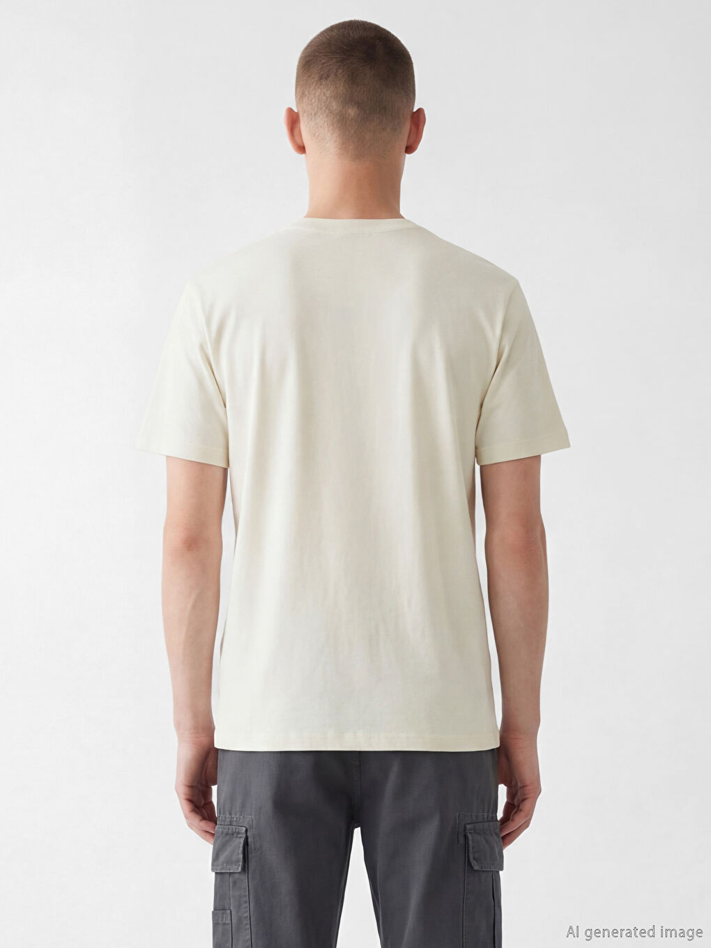 Мужская футболка с круглым вырезом с принтом-3