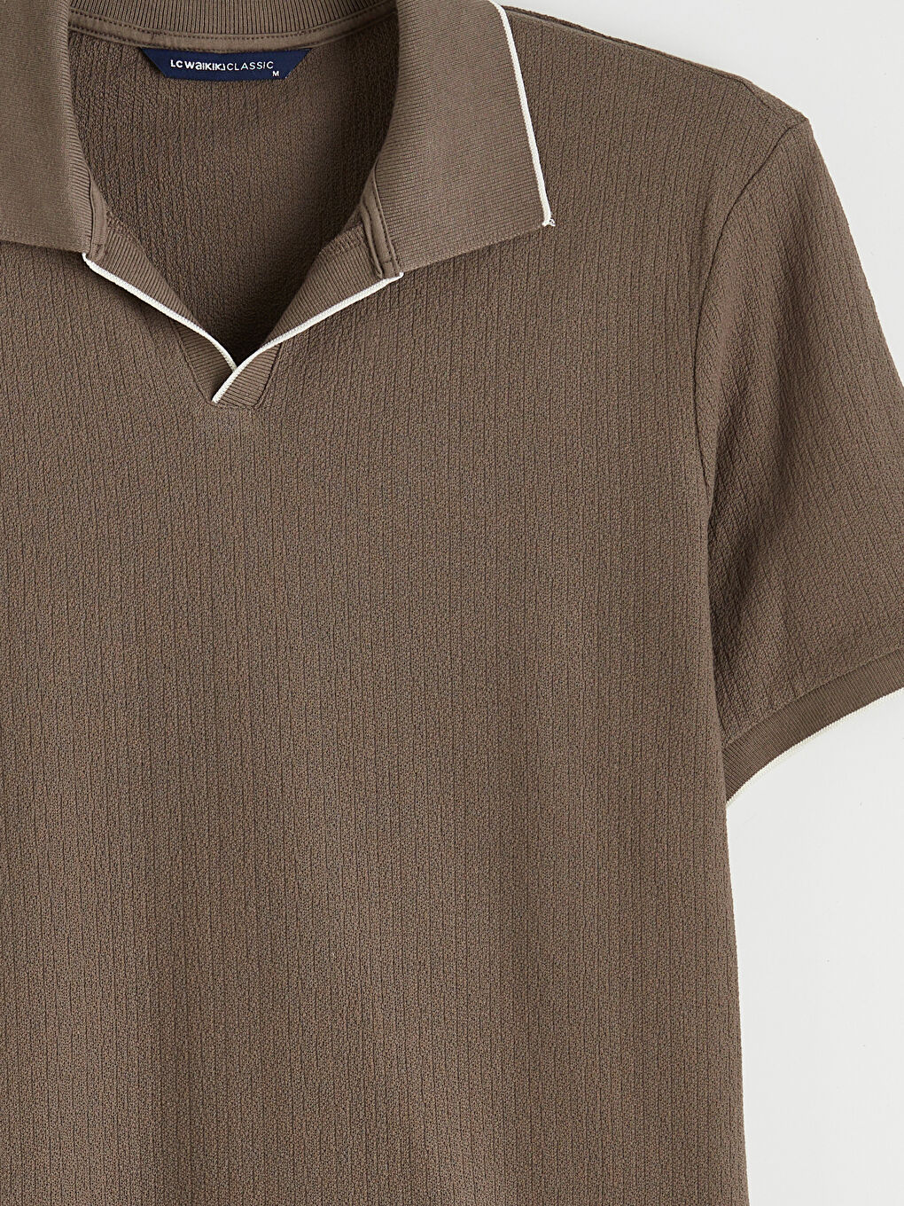 Kahverengi Polo Yaka Erkek Tişört-6