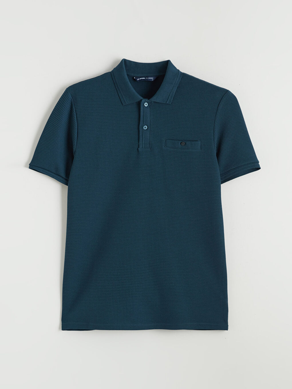 Petrol Polo Yaka Erkek Tişört-4