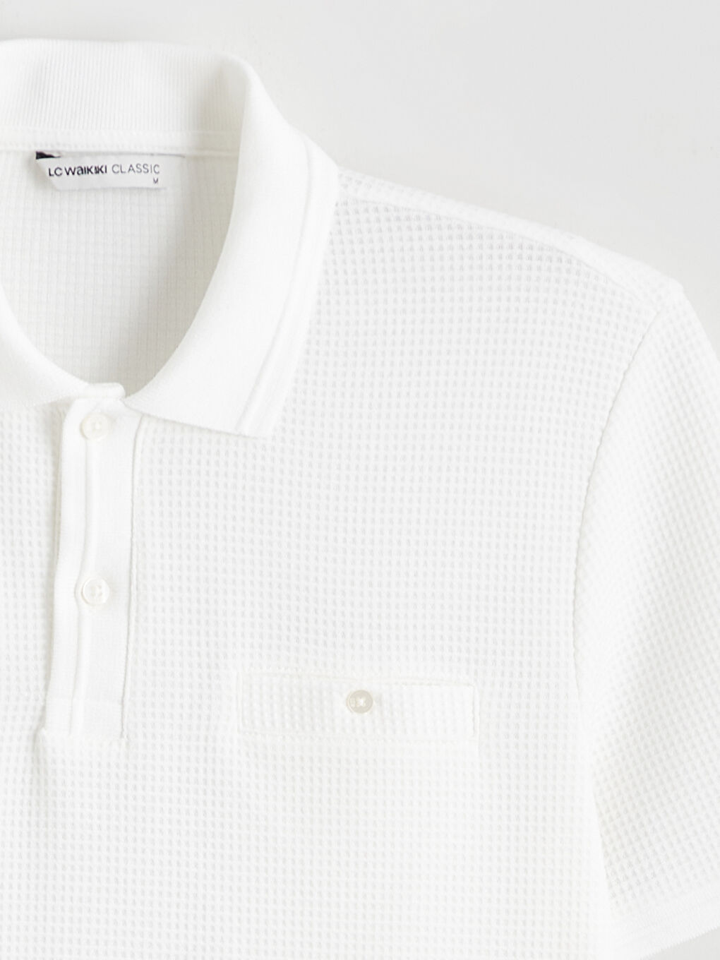 Ekru Polo Yaka Erkek Tişört-5