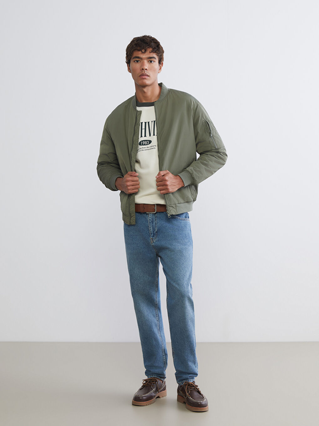 Men's College Jacket in a Regular Fit-1