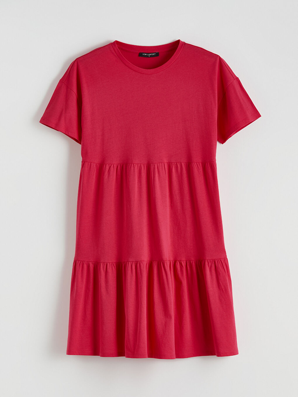 Crew Neck Layered Dress-4