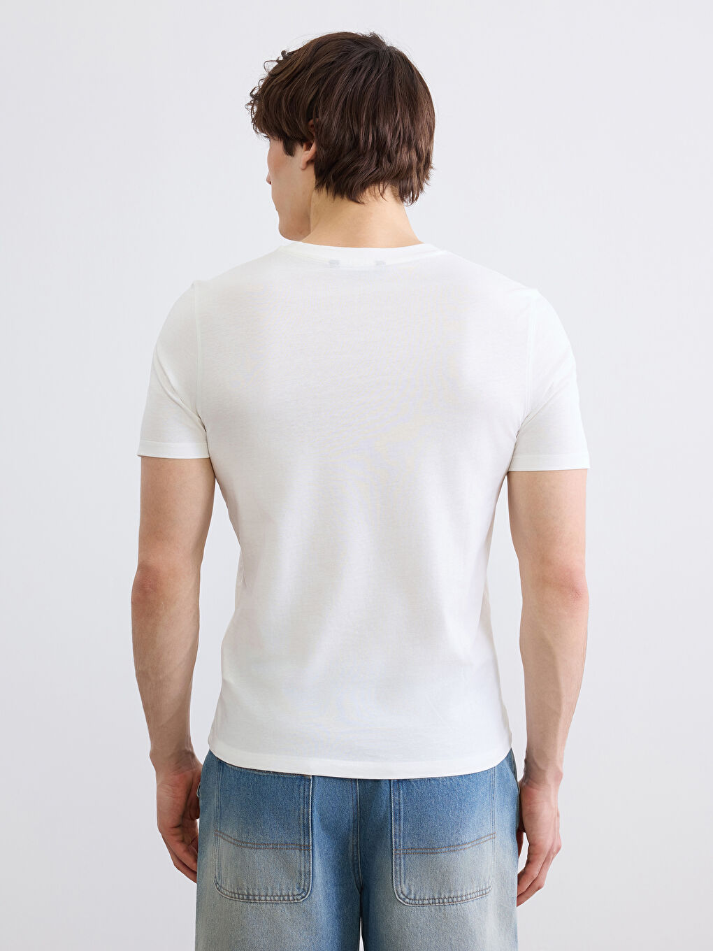 Crew Neck Printed Men's T-Shirt-3