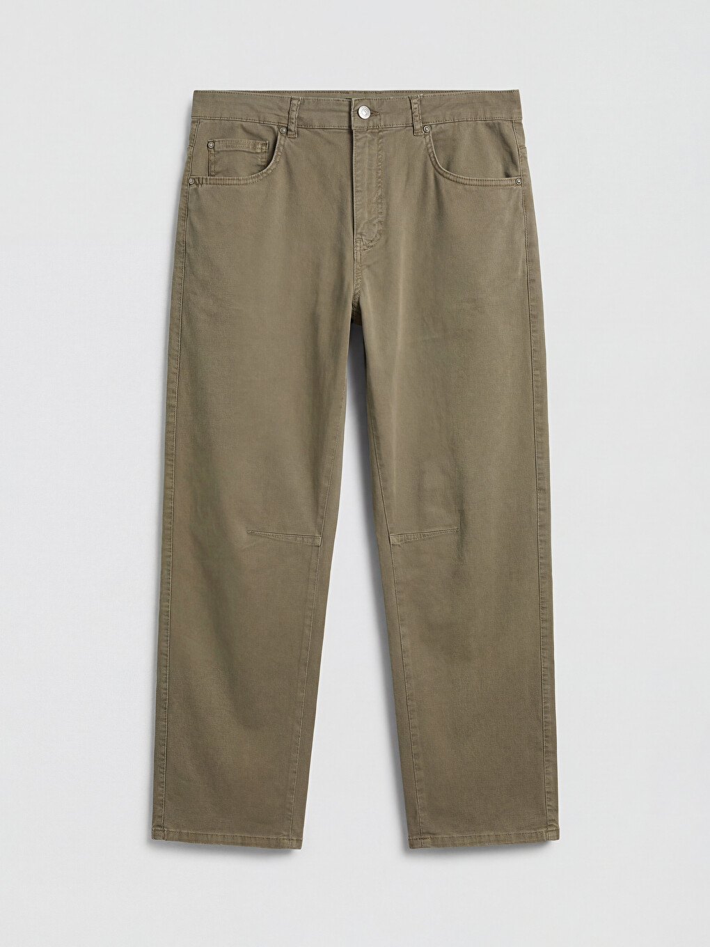 Loose Fit Gabardine Men's Trousers-3