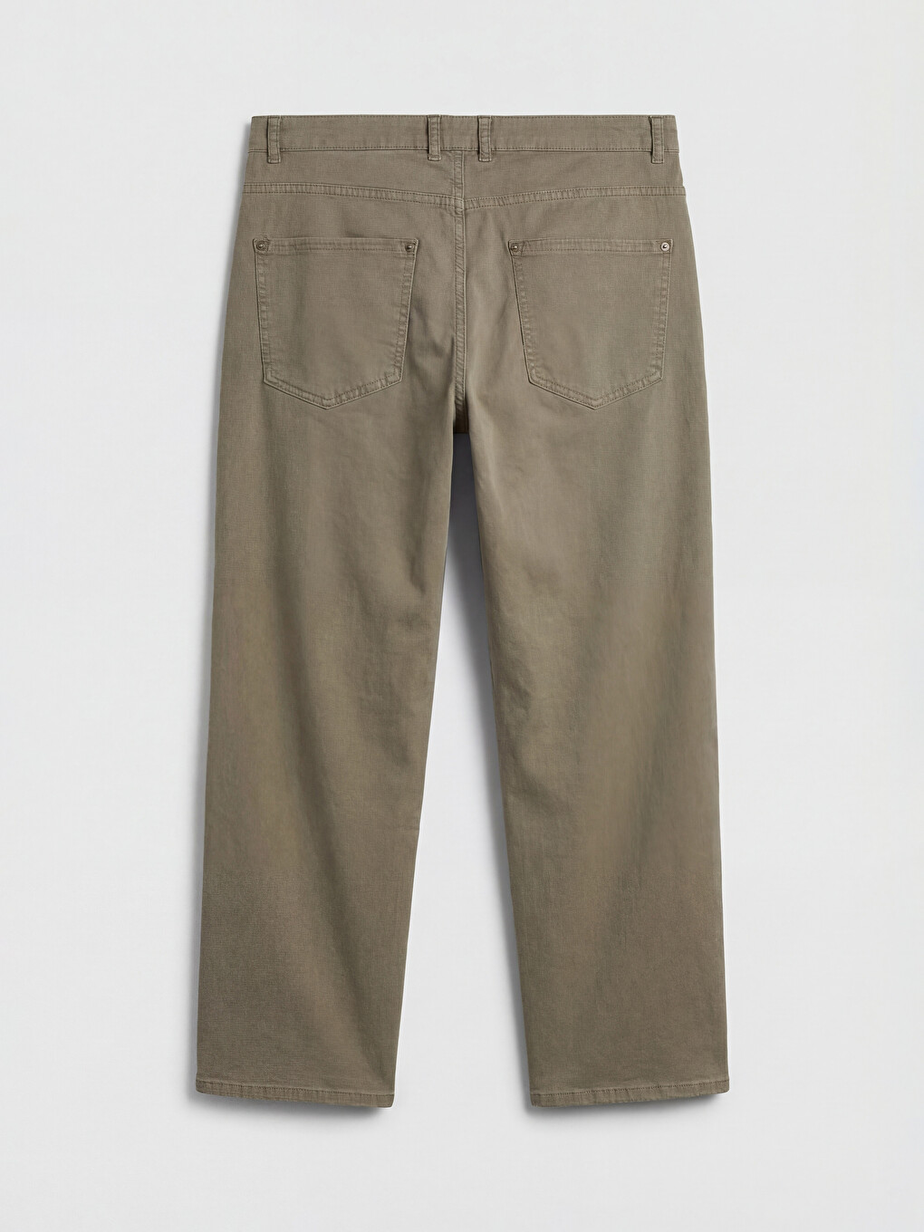 Loose Fit Gabardine Men's Trousers-4