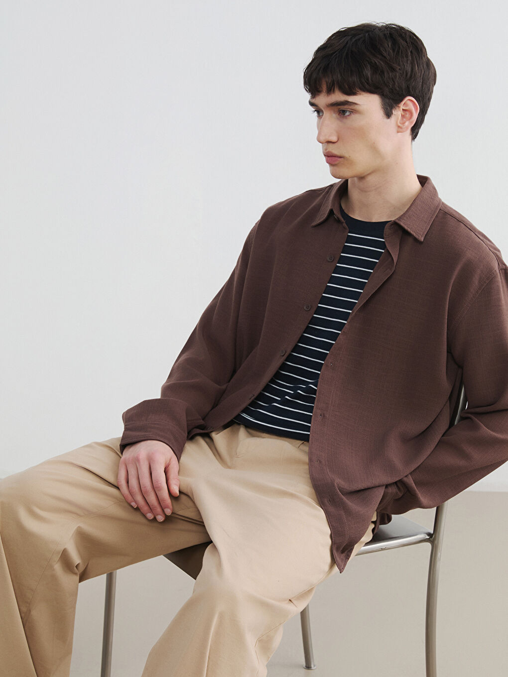 Regular Fit Men's Textured Shirt