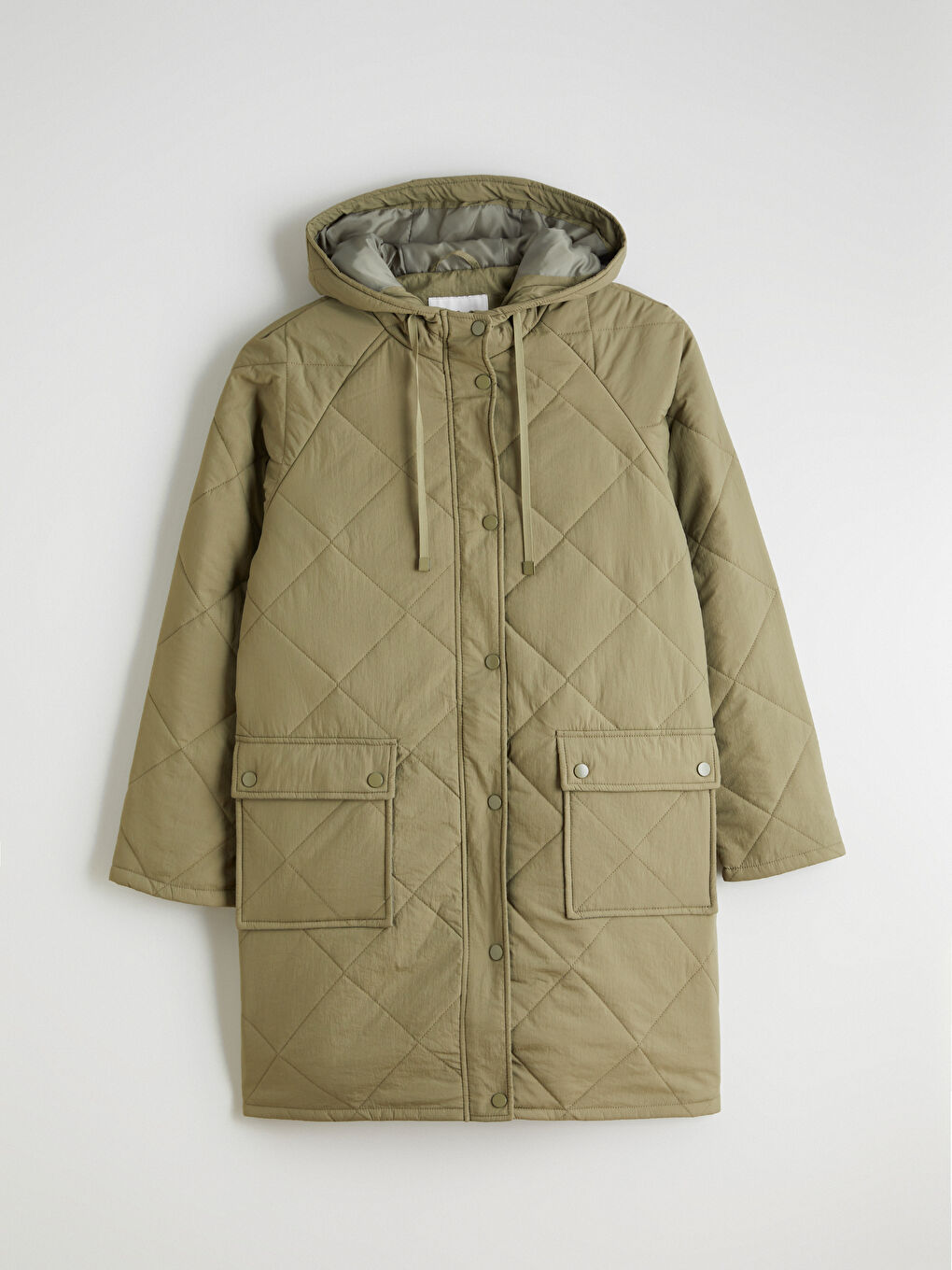 Women's Hooded Quilted Puffer Coat-5