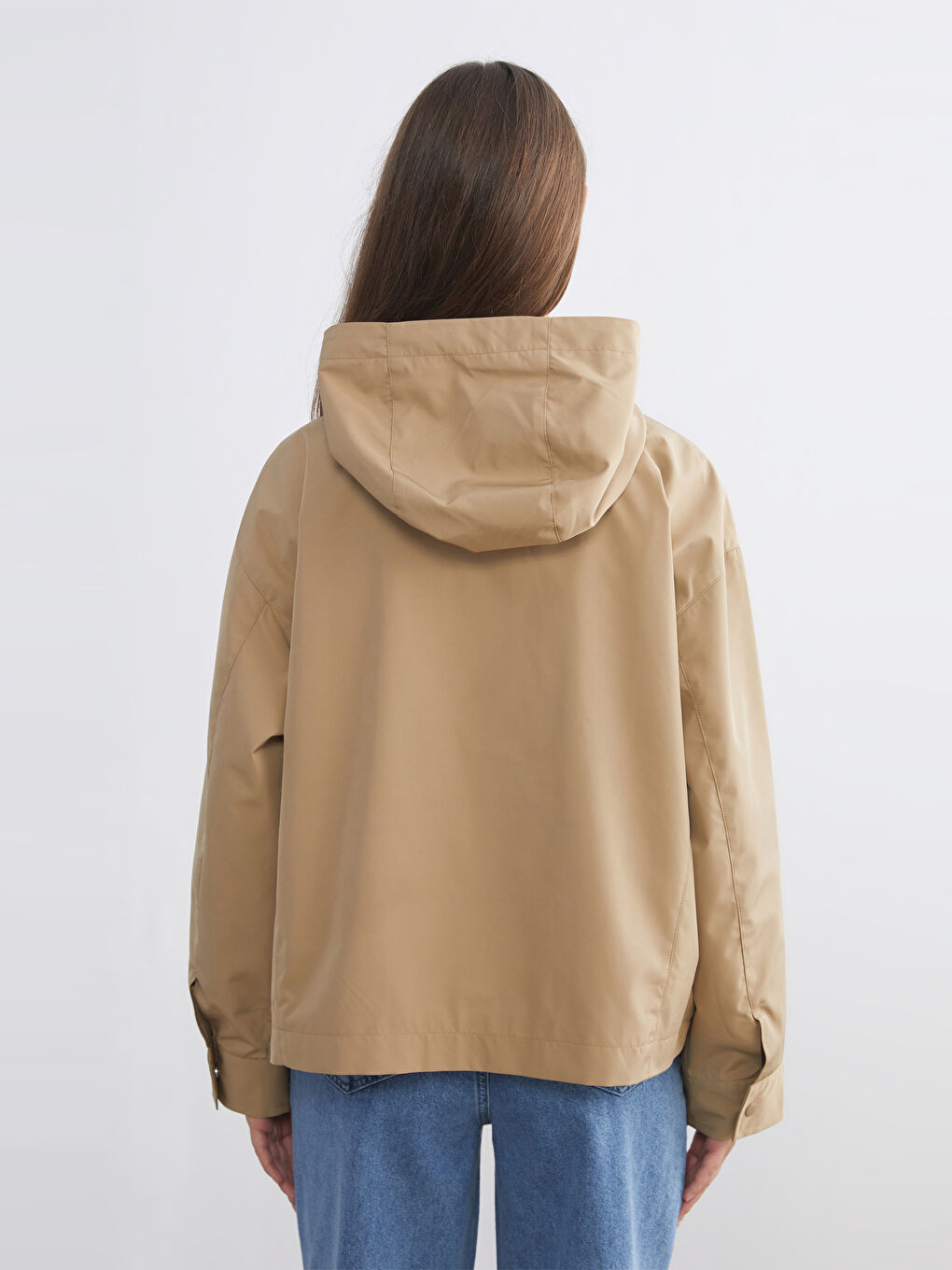 Woman BEIGE Raincoat-4