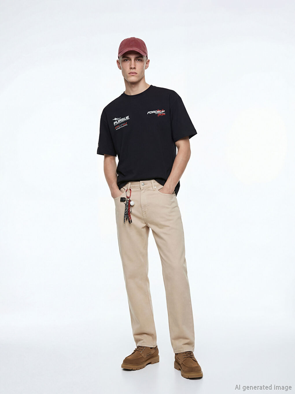 Мъж Черно Тениска-2