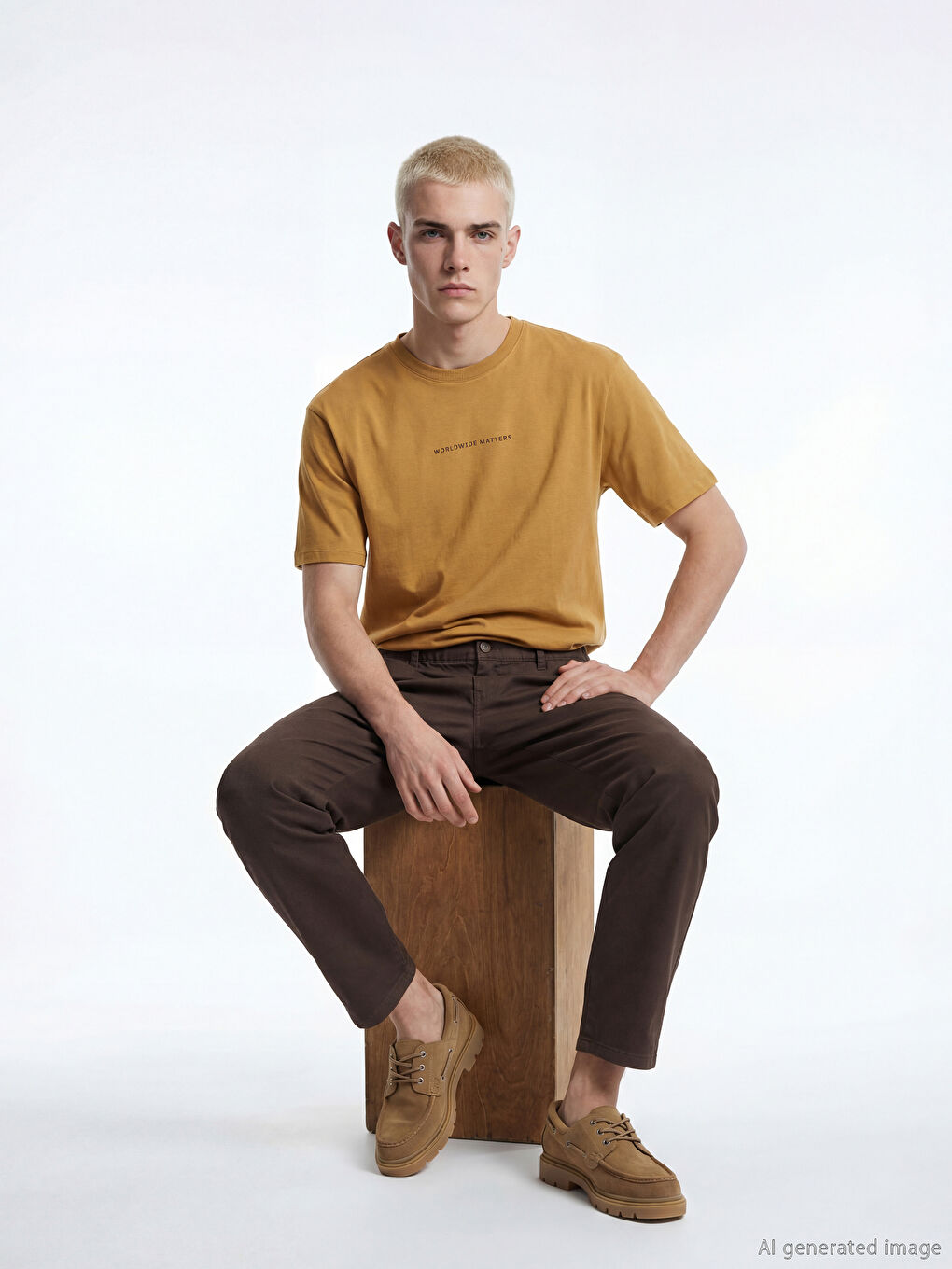 Crew Neck Printed Men's T-Shirt-2