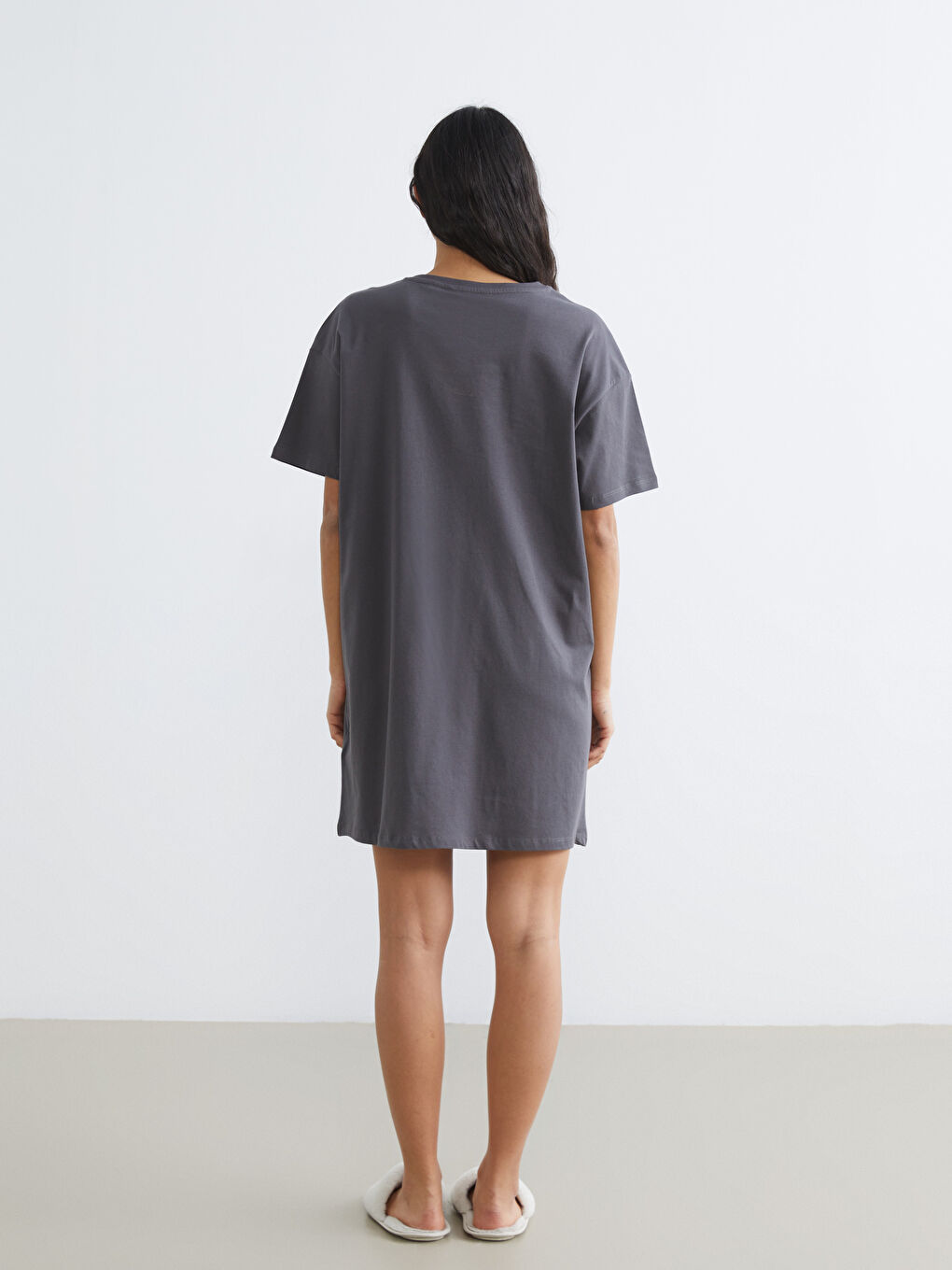 Әйелдер сұр Түнгі көйлек-3