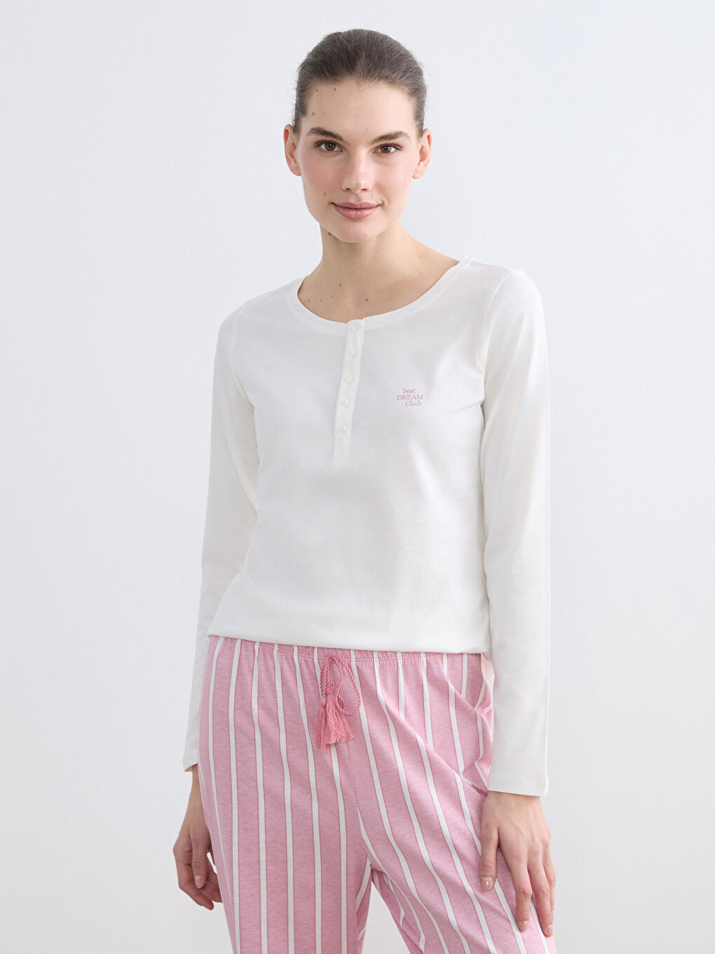 Žena RUŽIČASTA Pidžama set-1