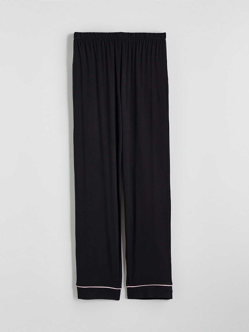 Siyah Gömlek Yaka Kadın Pijama Takım-7