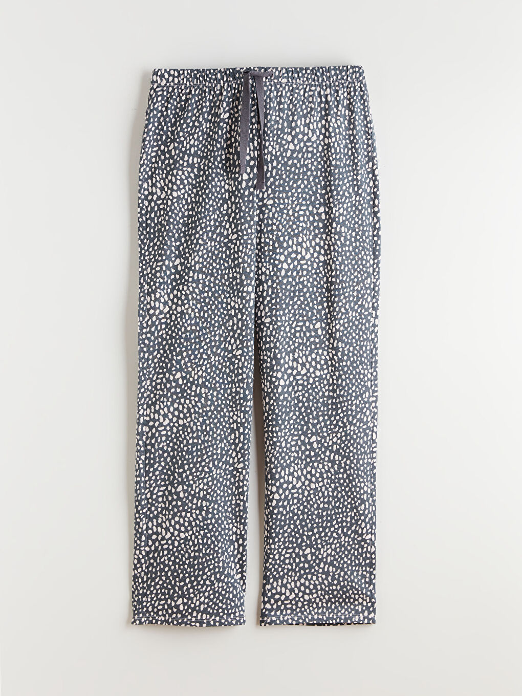 Gri Leopar Desenli Kadın Pijama Takımı-6