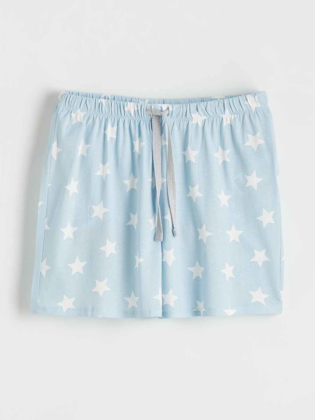 Mavi Yıldız Desenli Kadın Şort Pijama Altı-3