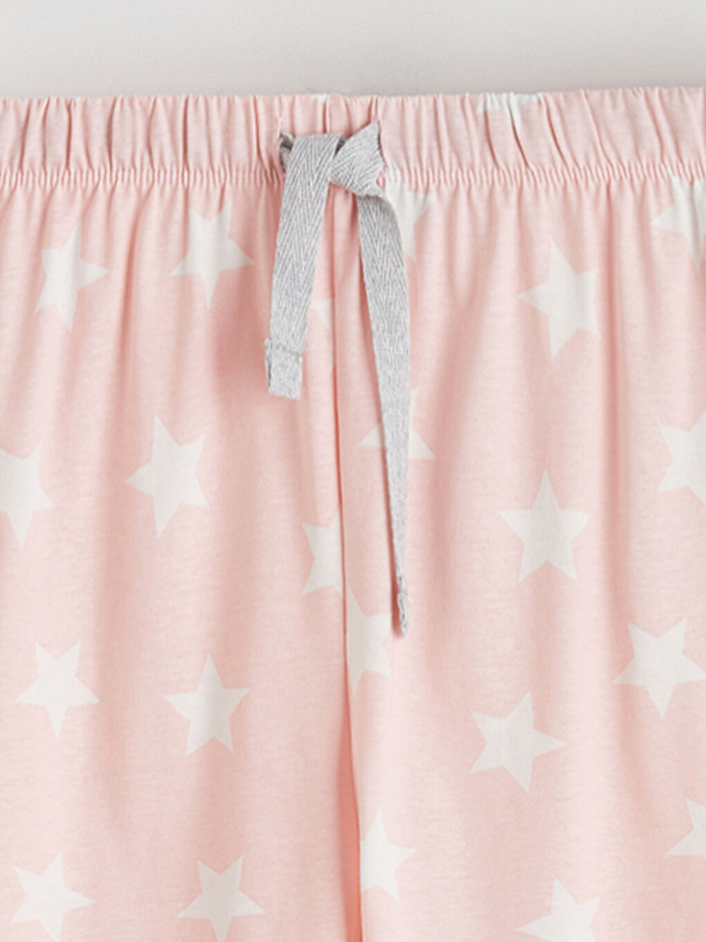 Pembe Bisiklet Yaka Baskılı Kadın Şortlu Pijama Takımı-4