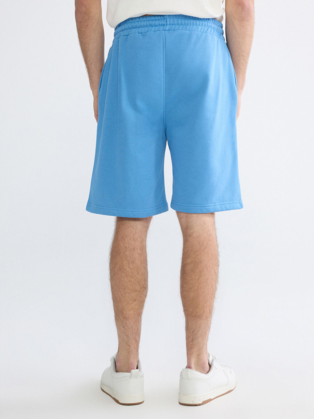 Mavi Standart Kalıp Erkek Şort-3