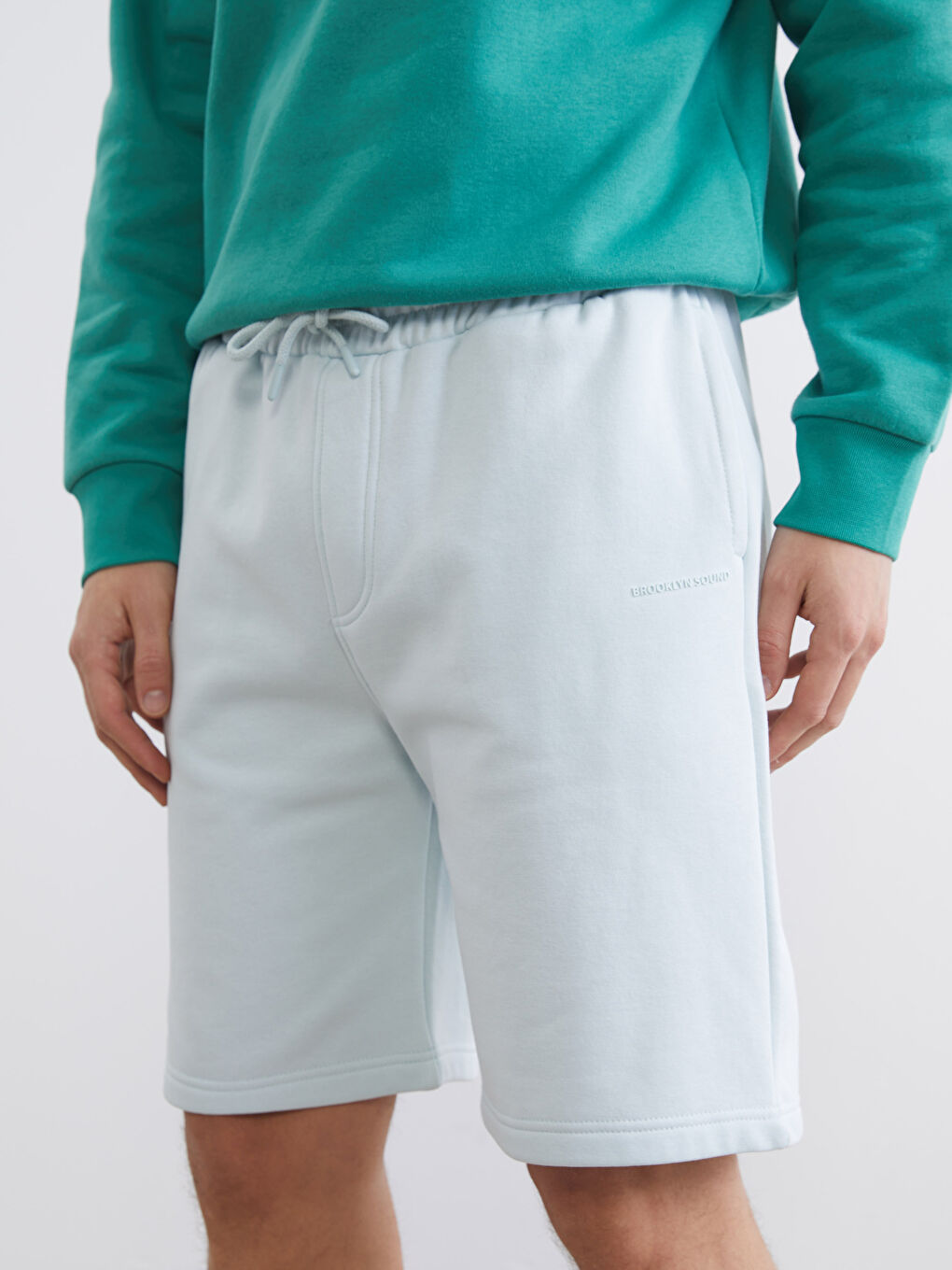 Mavi Standart Kalıp Erkek Şort-2