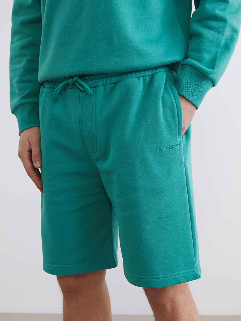 Yeşil Standart Kalıp Erkek Şort-2