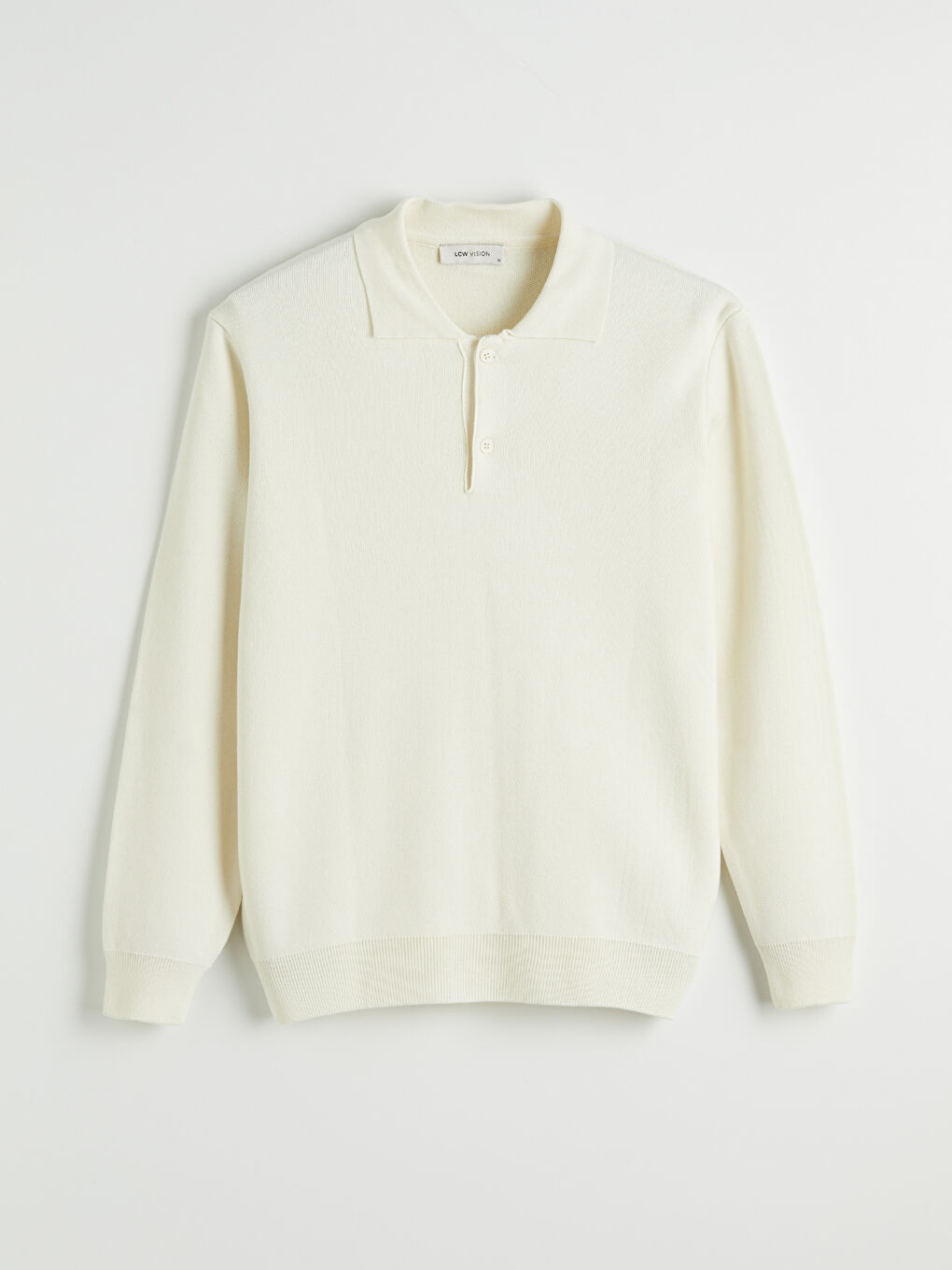 Bej Polo Yaka Erkek Triko Kazak-4