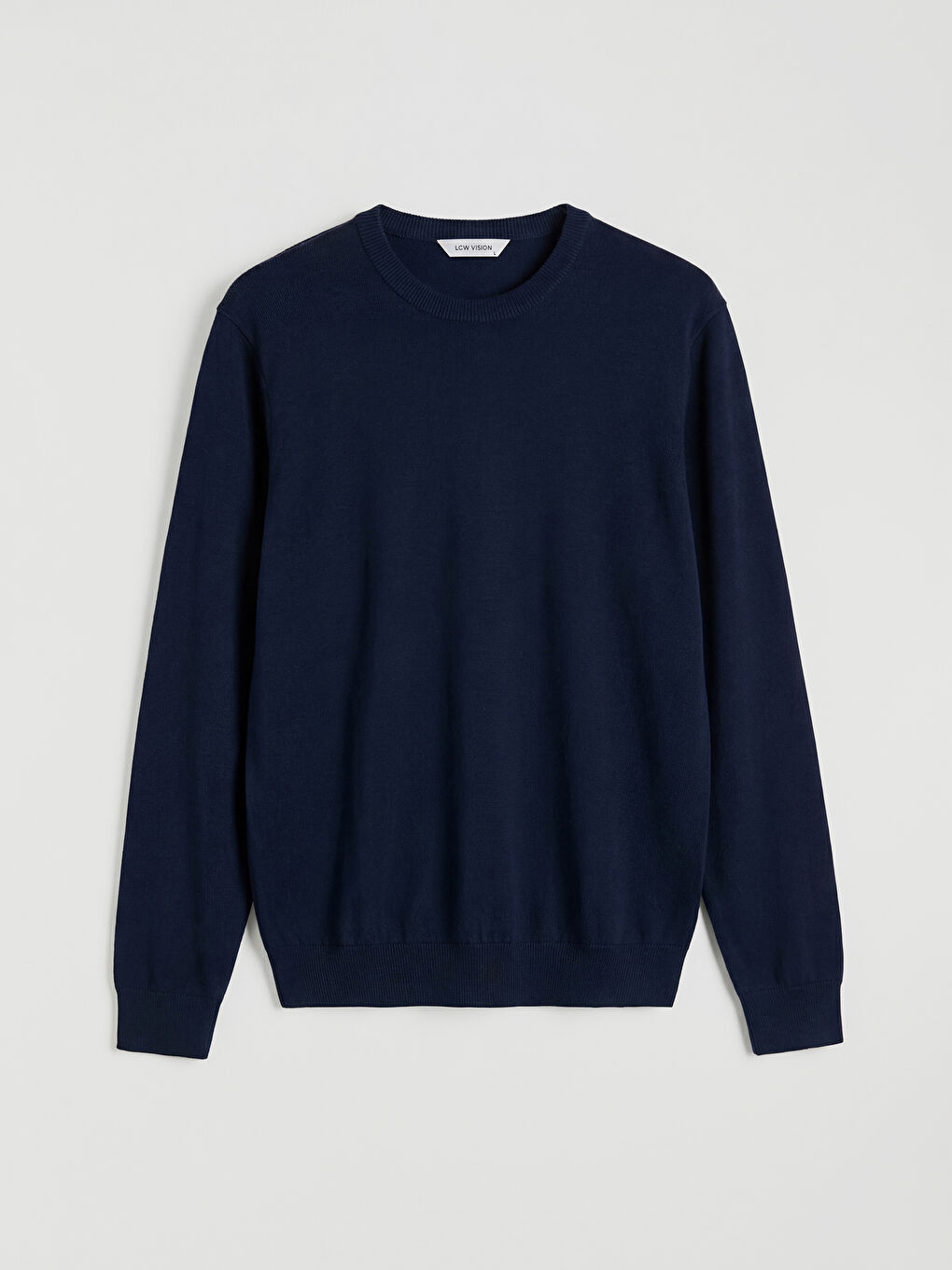 Lacivert Bisiklet Yaka Erkek Triko Kazak-1