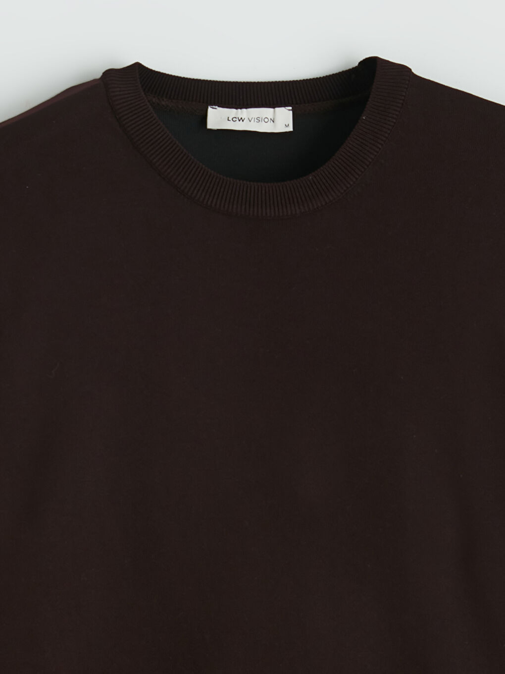 Kahverengi Bisiklet Yaka Erkek Triko Kazak-1