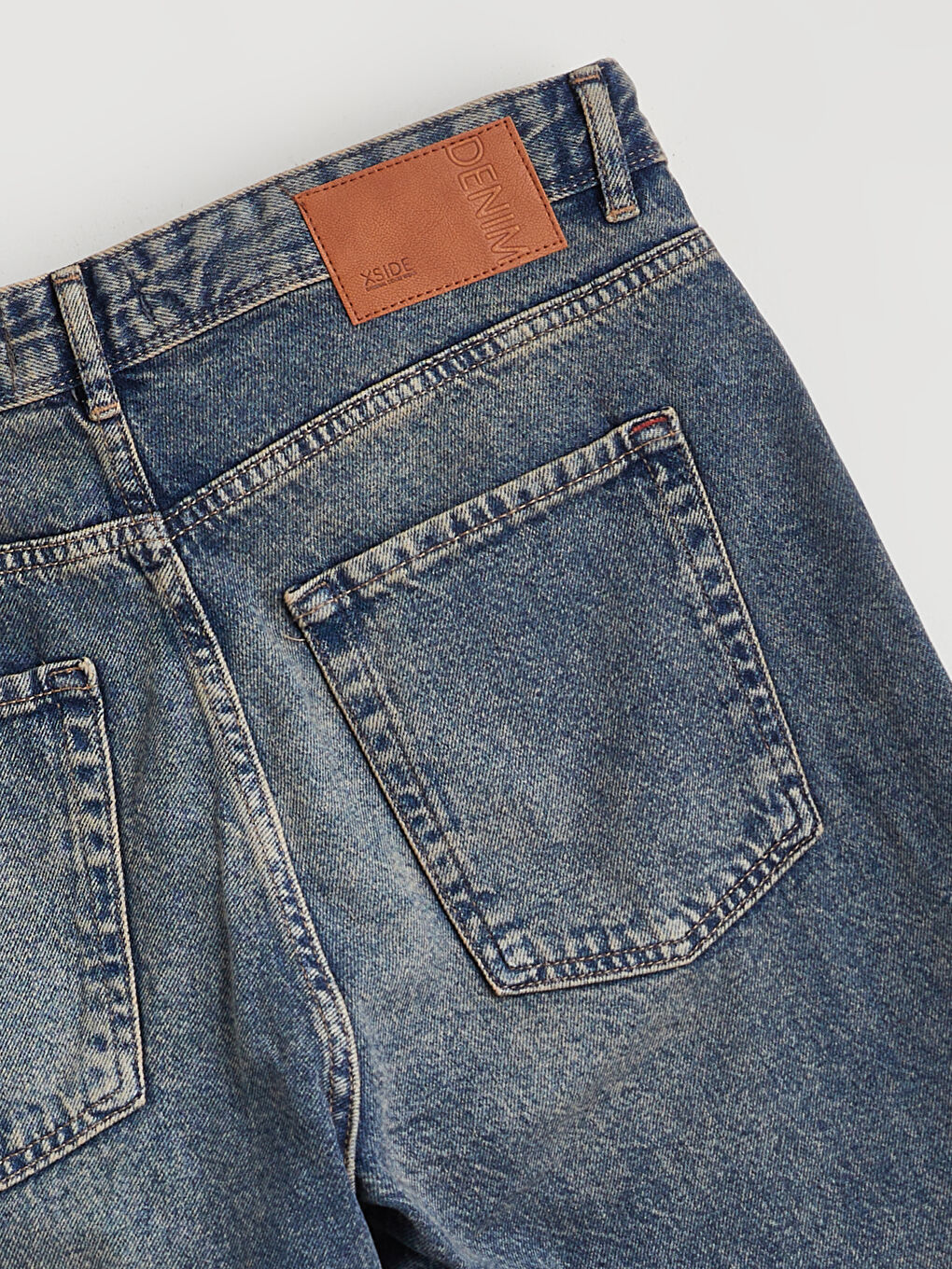 İndigo Baggy Fit Erkek Jean Pantolon-5