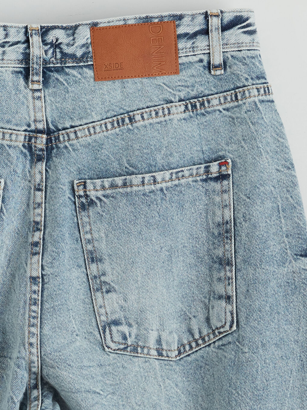 İndigo Süper Baggy Fit Erkek Jean Pantolon-5