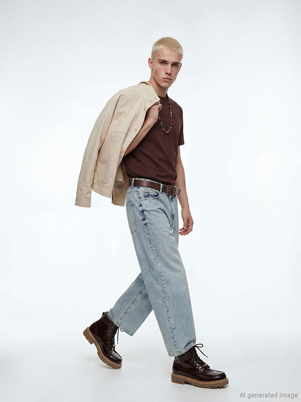 Мужские джинсы супер свободный крой-1