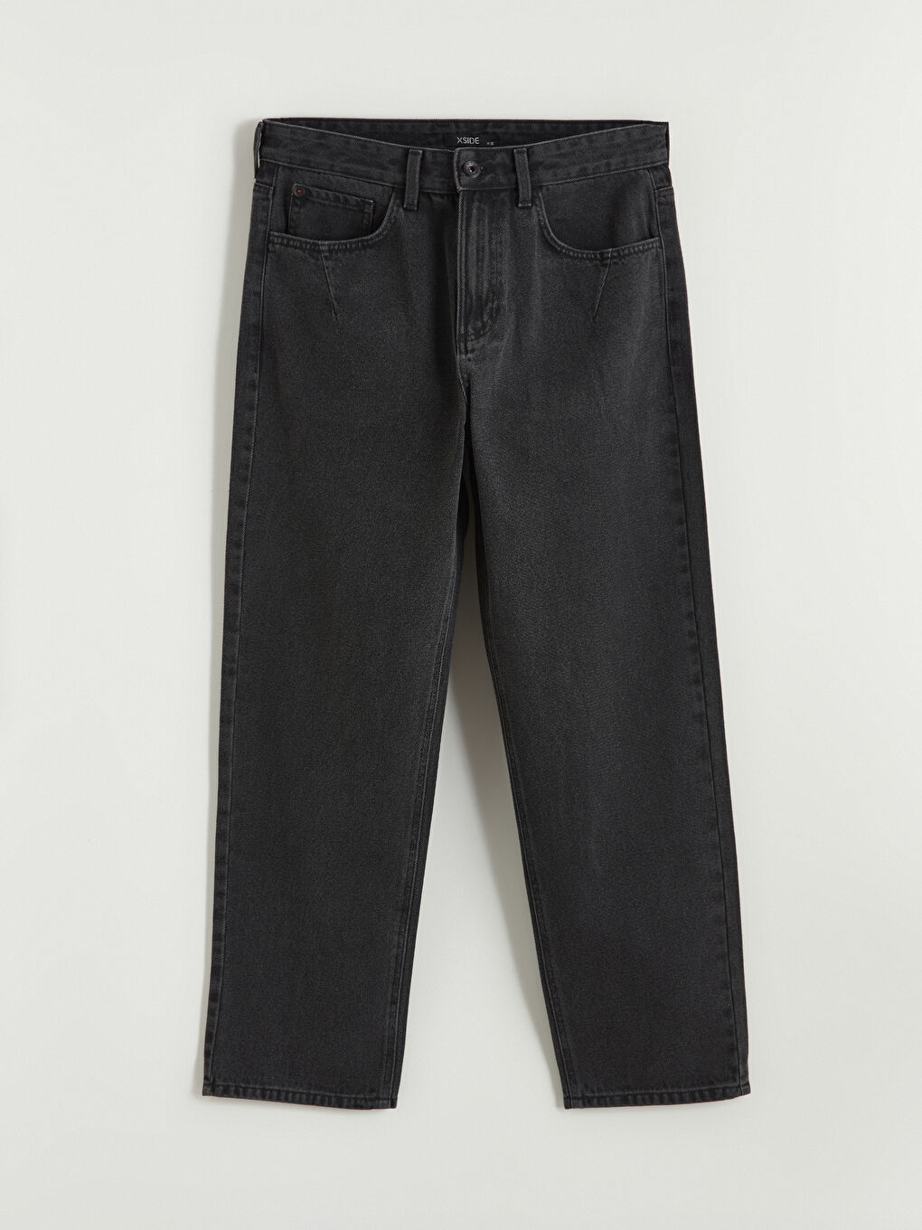 Siyah Baggy Fit Erkek Jean Pantolon-4