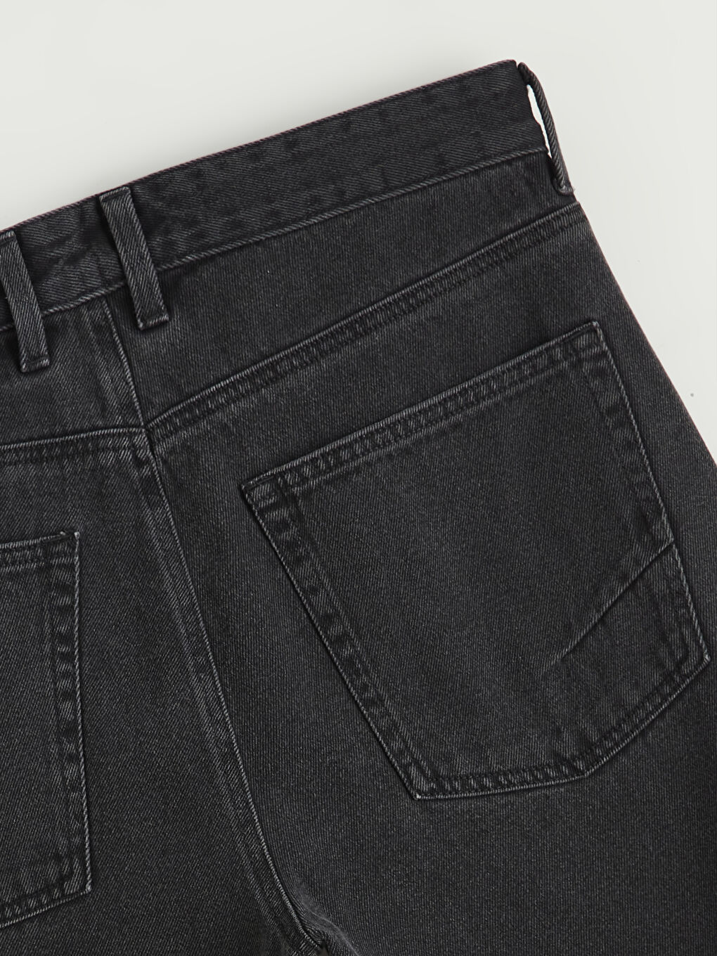 Siyah Baggy Fit Erkek Jean Pantolon-5