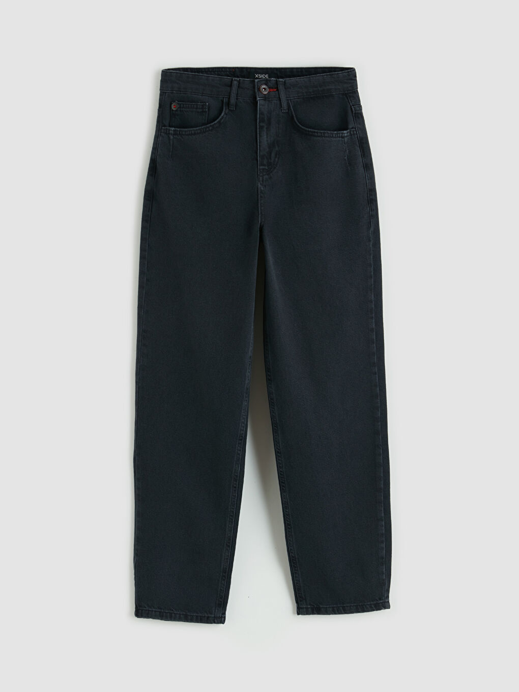 Siyah Baggy Fit Erkek Jean Pantolon-6