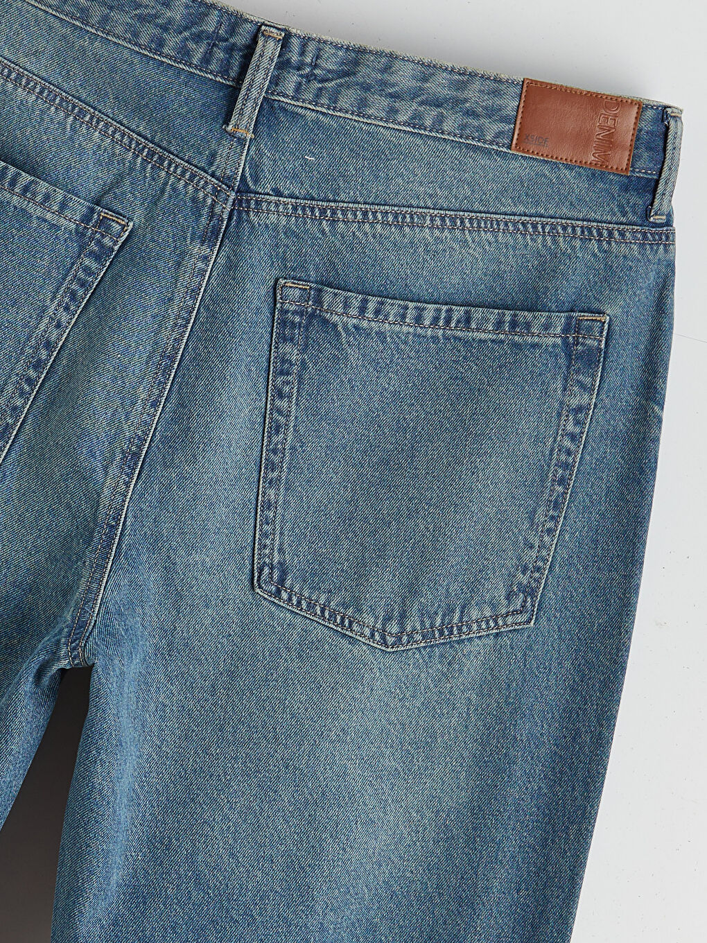 İndigo Baggy Fit Erkek Jean Pantolon-5