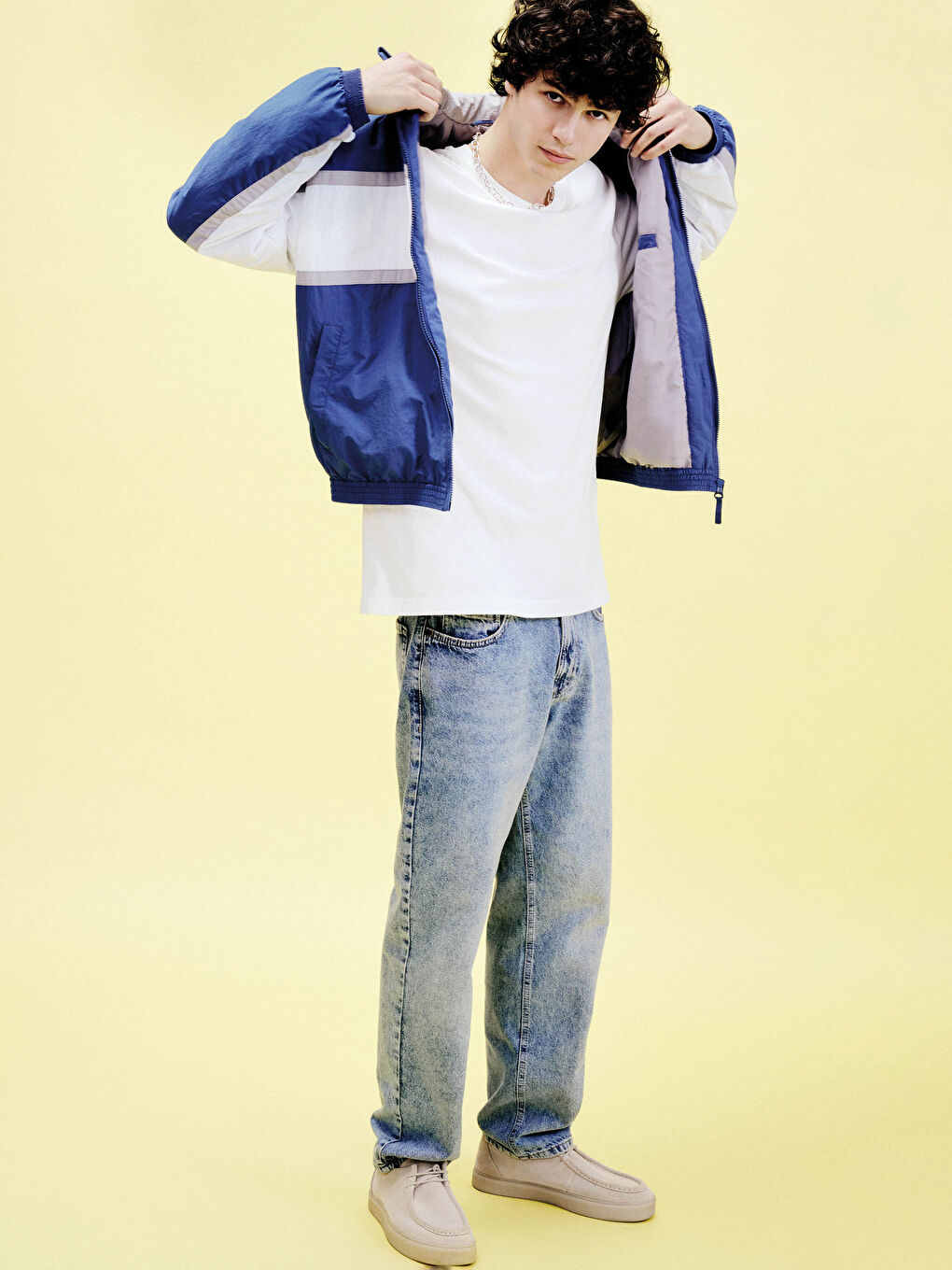 İndigo Baggy Fit Erkek Jean Pantolon-1