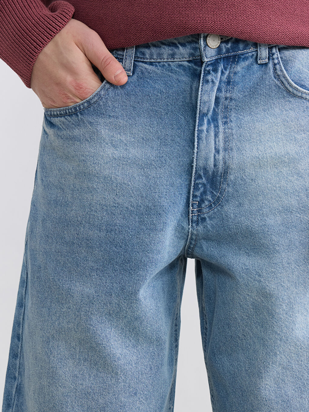 İndigo Balloon Fit Erkek Jean Pantolon-2