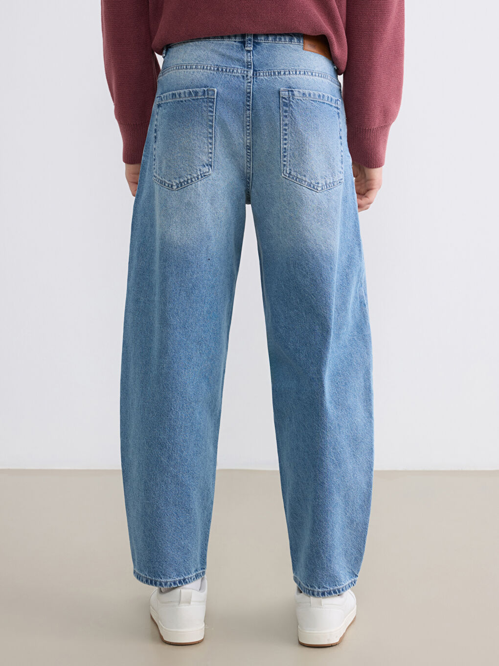 İndigo Balloon Fit Erkek Jean Pantolon-3