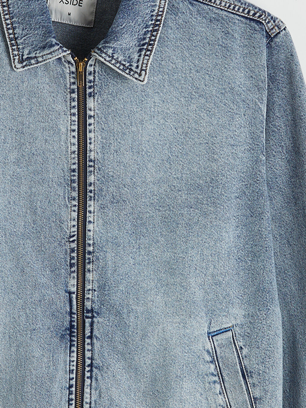İndigo Rahat Kalıp Erkek Jean Ceket-5