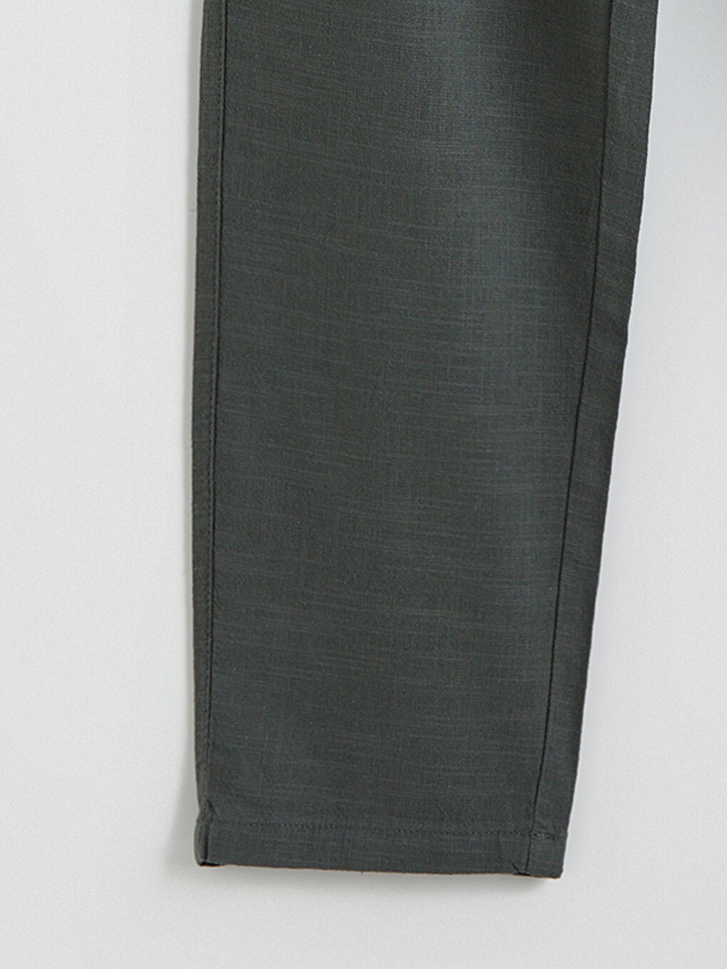 კომფორტული ჭრა თეთრეულის ეფექტი მამაკაცებისთვის შარვალი-5