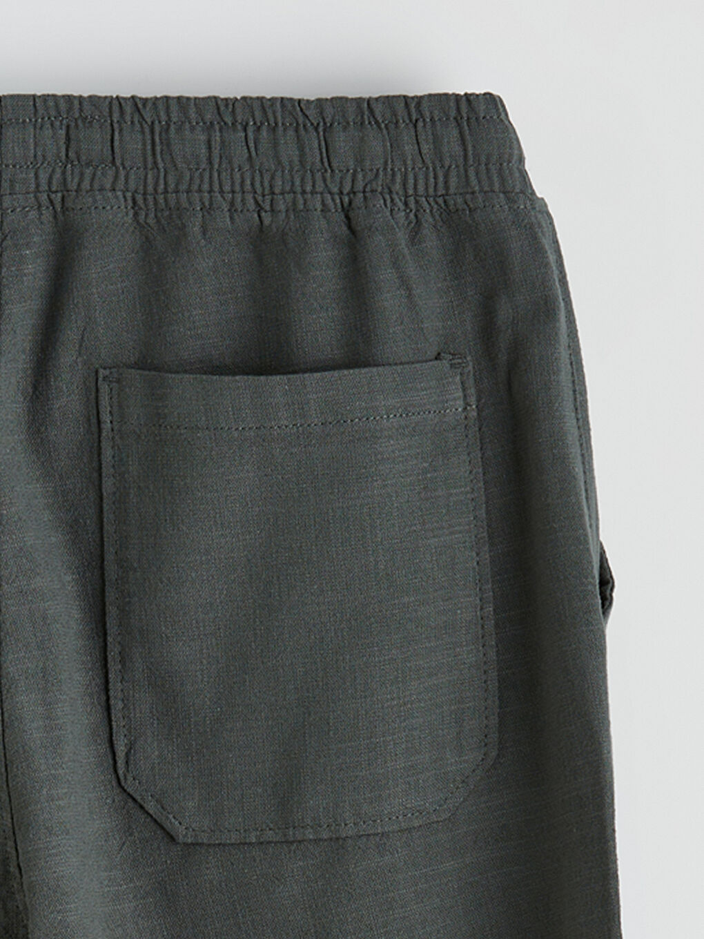 კომფორტული ჭრა თეთრეულის ეფექტი მამაკაცებისთვის შარვალი-6