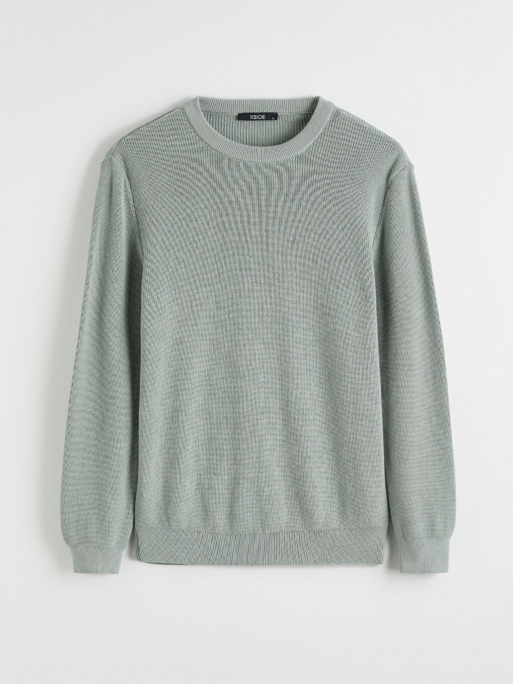 Yeşil Bisiklet Yaka Erkek Triko Kazak