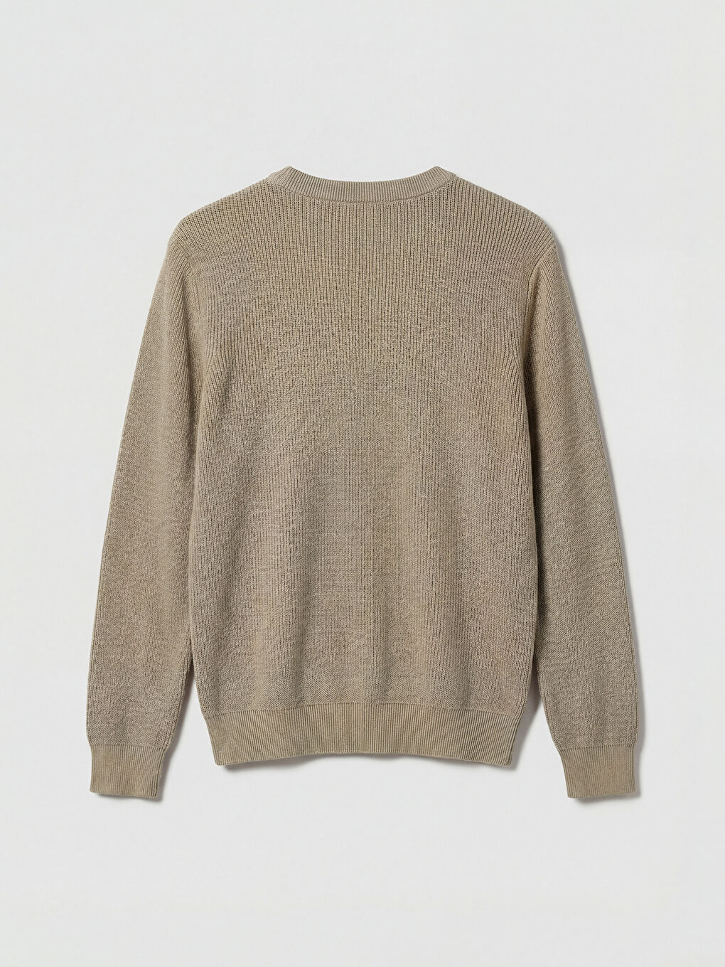 Haki Bisiklet Yaka Erkek Triko Kazak-1