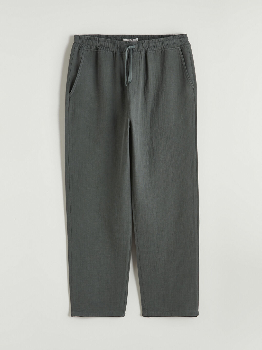 Yeşil Loose Fit Erkek Pantolon-4