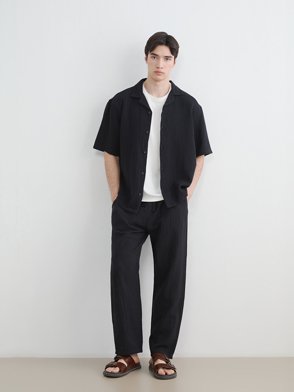 Men's Loose Fit Trousers-1