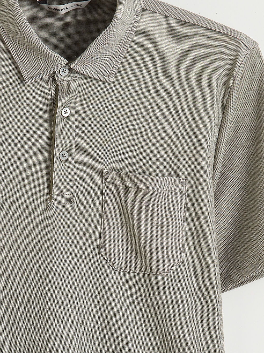 Yeşil Polo Yaka Erkek Tişört-1