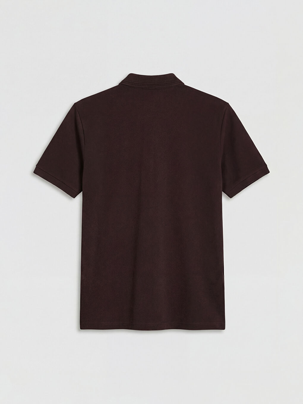 Mürdüm Polo Yaka Pike Erkek Tişört-1