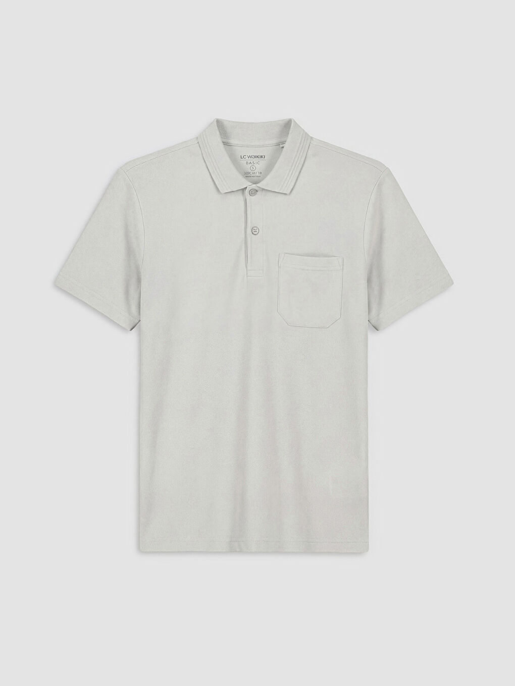 Gri Polo Yaka Pike Erkek Tişört